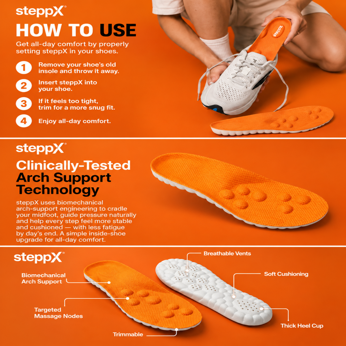 4D Cloud Insole Steppx