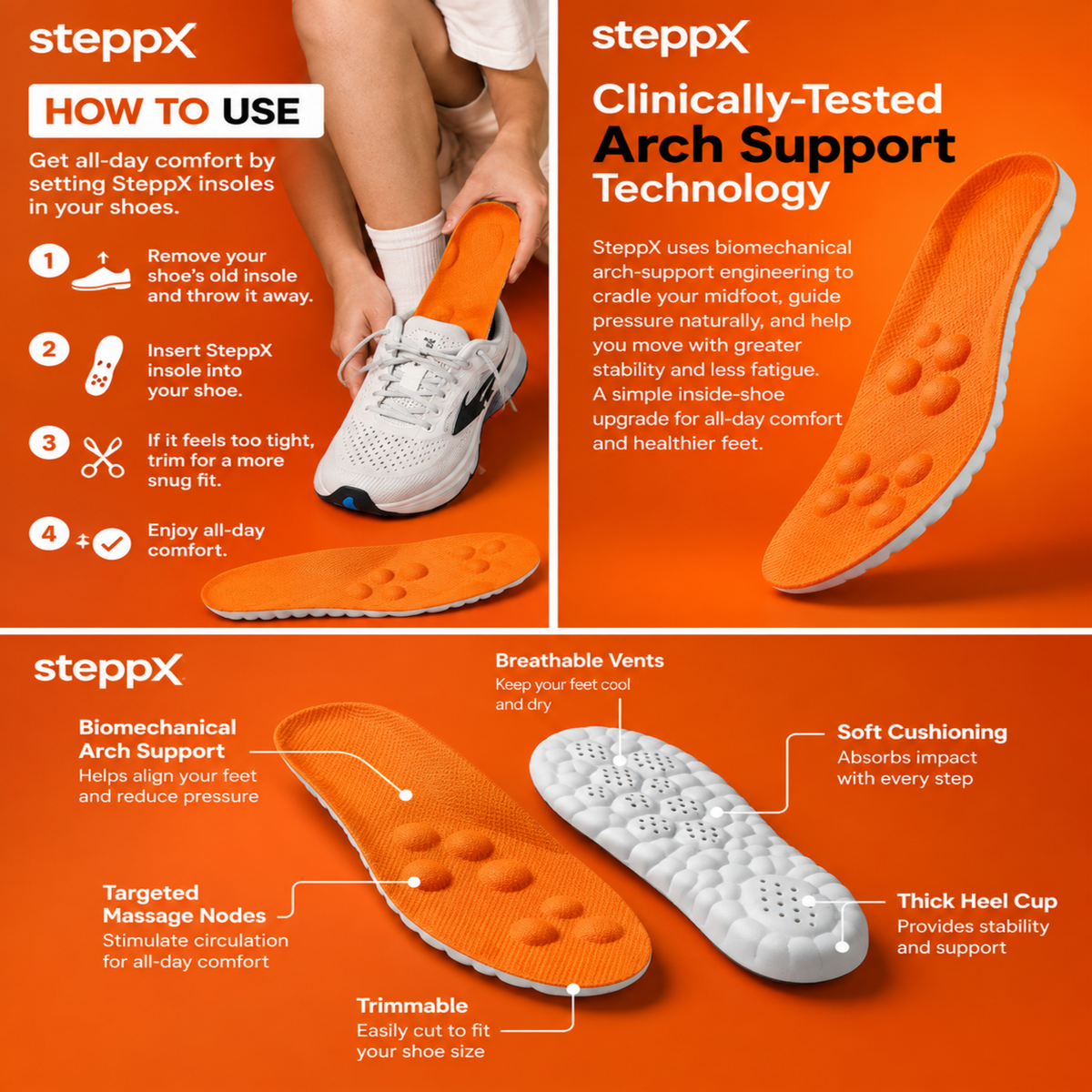 4D Cloud Insole Steppx